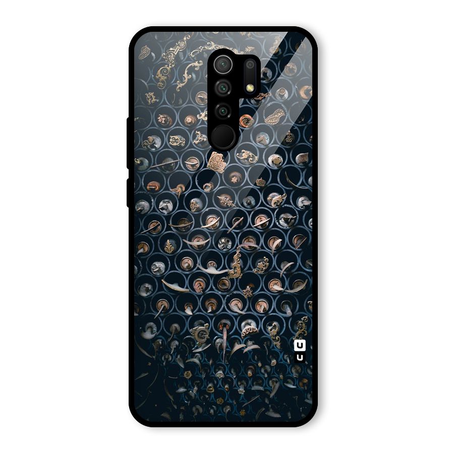 Ancient Wall Circles Glass Back Case for Redmi 9 Prime
