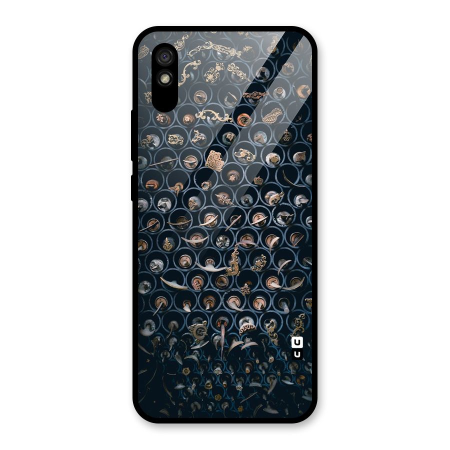 Ancient Wall Circles Glass Back Case for Redmi 9i