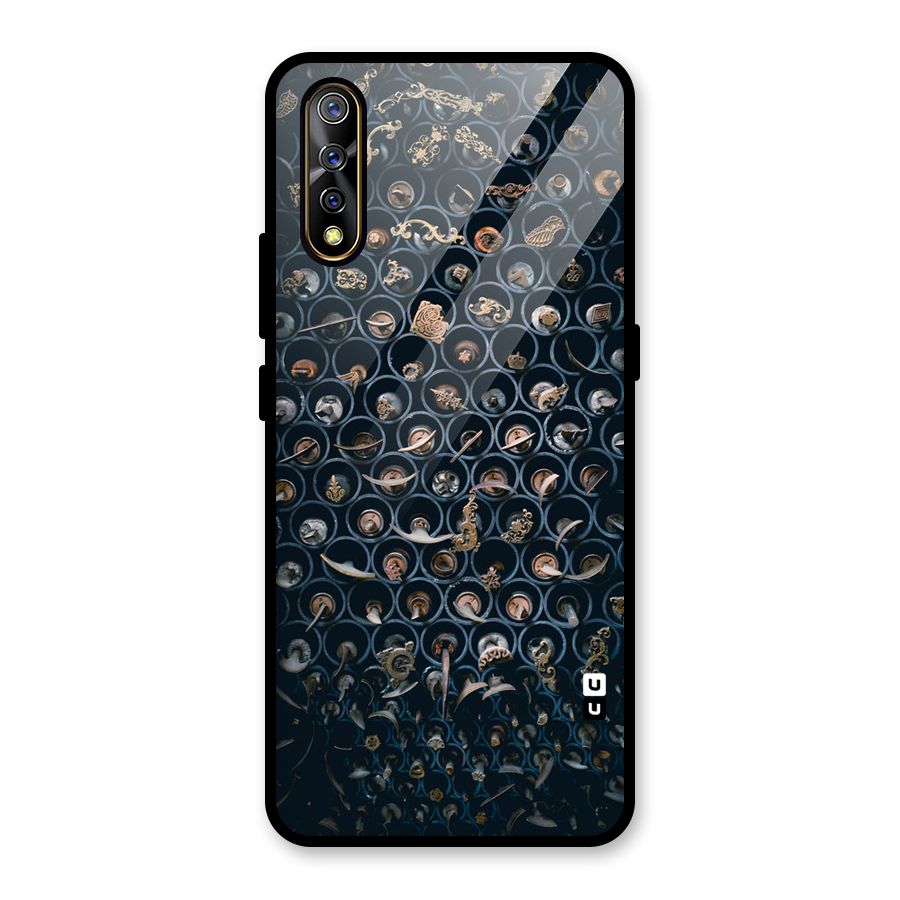 Ancient Wall Circles Glass Back Case for Vivo S1