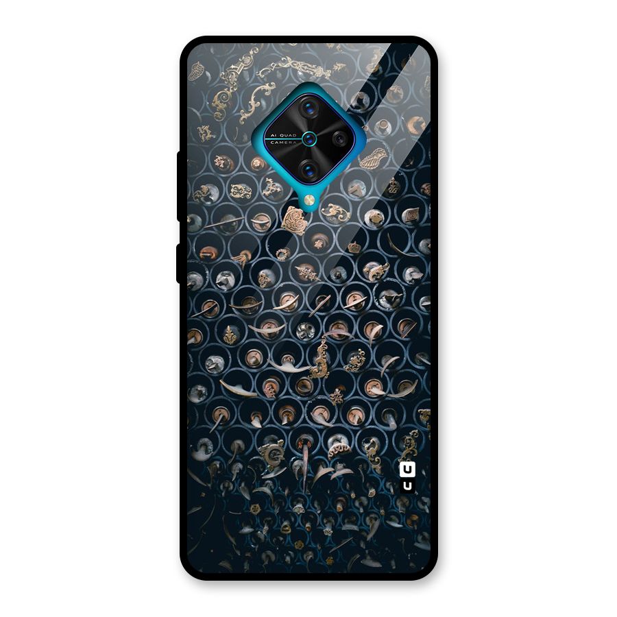 Ancient Wall Circles Glass Back Case for Vivo S1 Pro