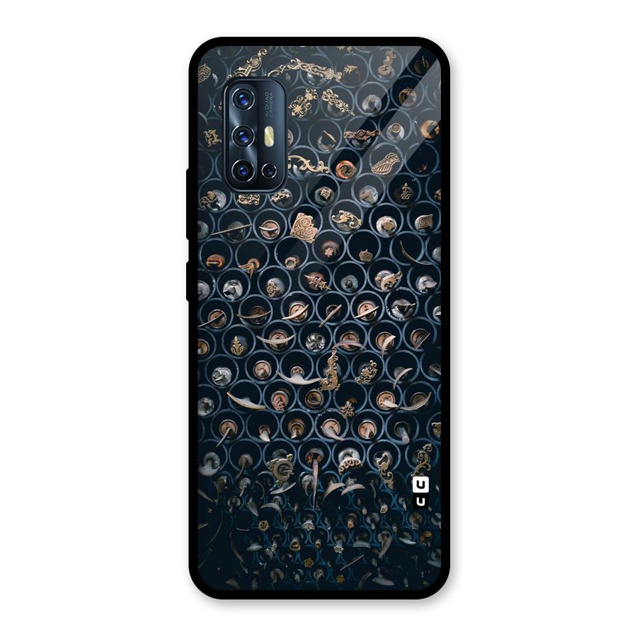 Ancient Wall Circles Glass Back Case for Vivo V17