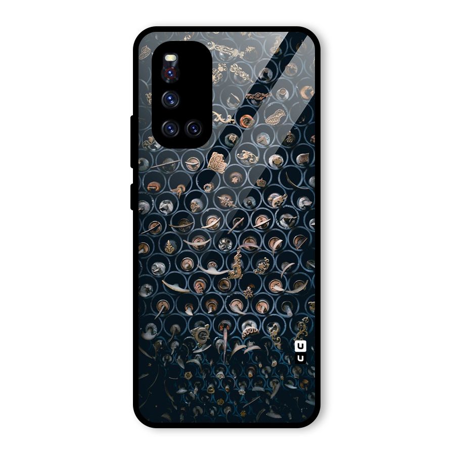 Ancient Wall Circles Glass Back Case for Vivo V19