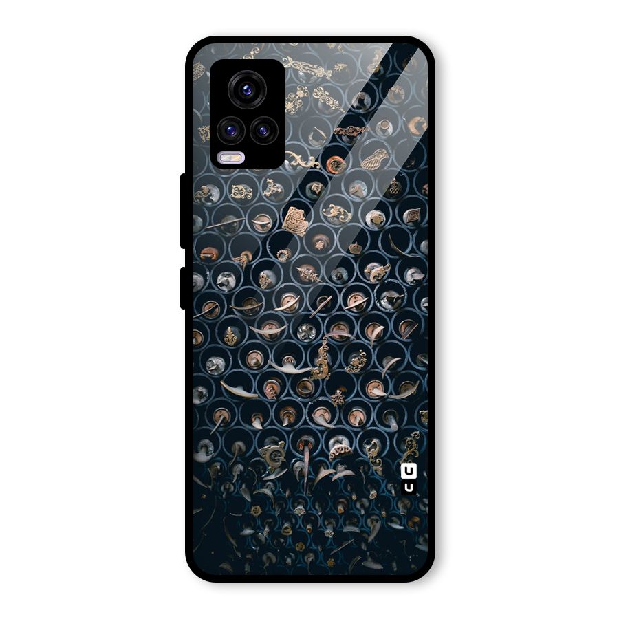 Ancient Wall Circles Glass Back Case for Vivo V20