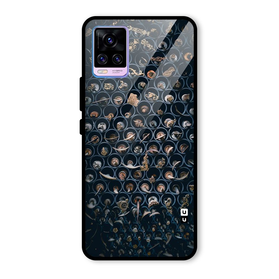 Ancient Wall Circles Glass Back Case for Vivo V20 Pro