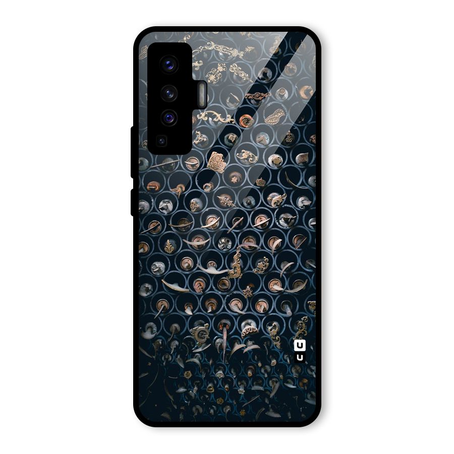 Ancient Wall Circles Glass Back Case for Vivo X50