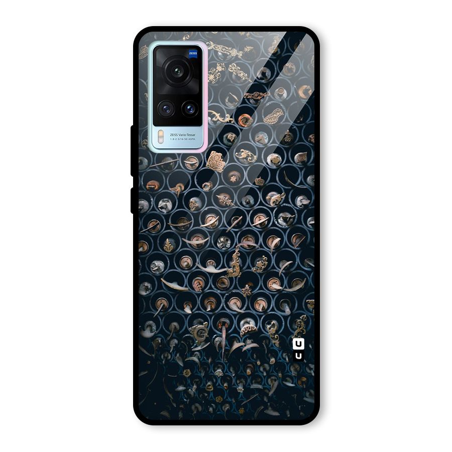 Ancient Wall Circles Glass Back Case for Vivo X60