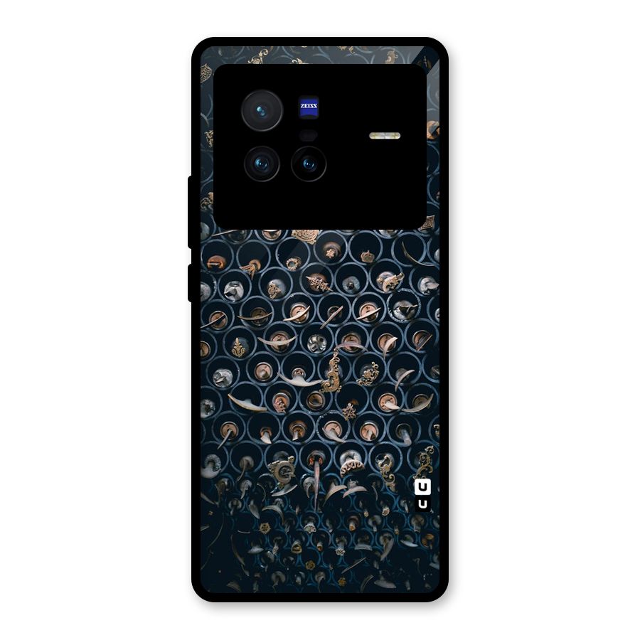 Ancient Wall Circles Glass Back Case for Vivo X80