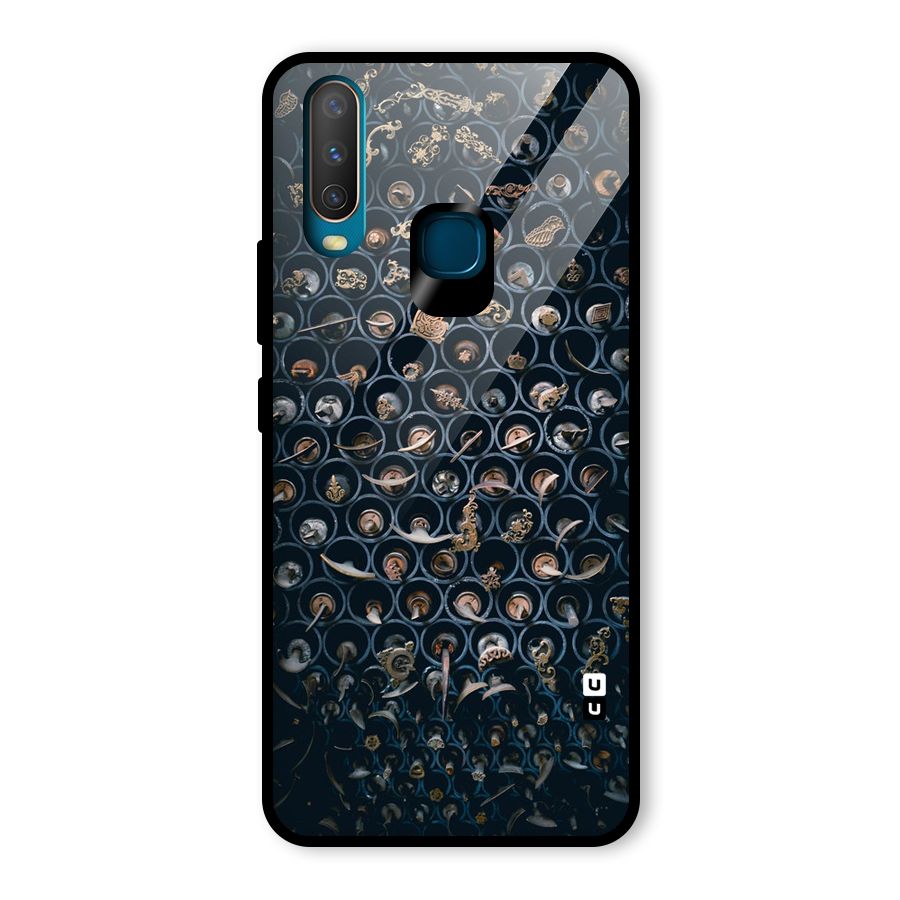 Ancient Wall Circles Glass Back Case for Vivo Y12