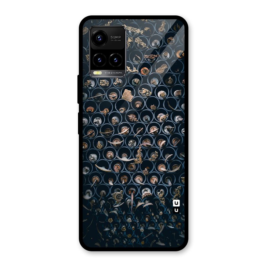 Ancient Wall Circles Glass Back Case for Vivo Y21T