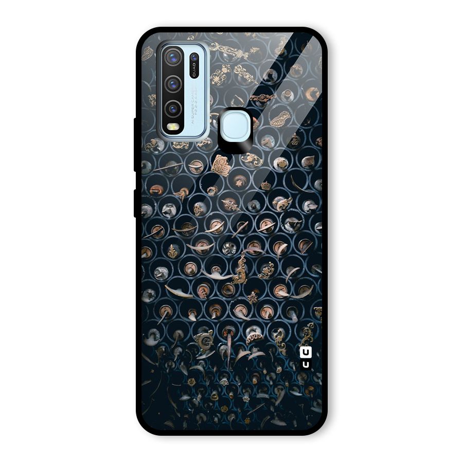 Ancient Wall Circles Glass Back Case for Vivo Y50