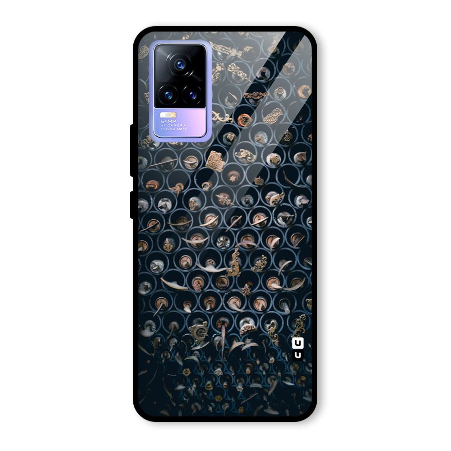 Ancient Wall Circles Glass Back Case for Vivo Y73