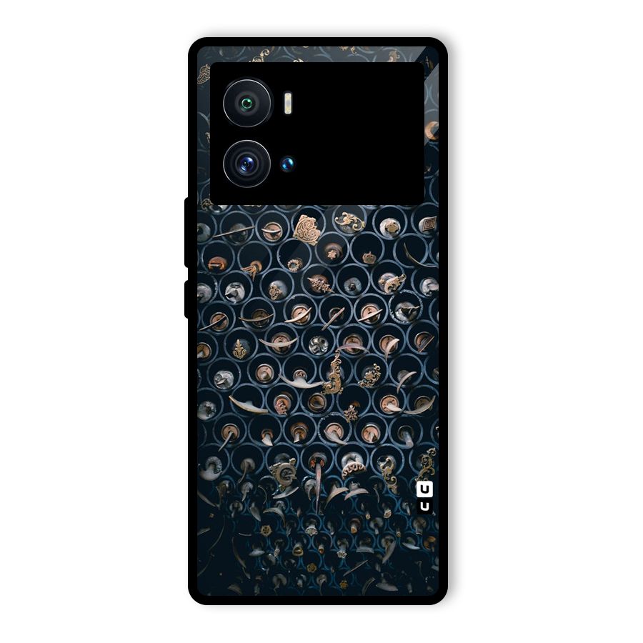 Ancient Wall Circles Glass Back Case for Vivo iQOO 9 Pro