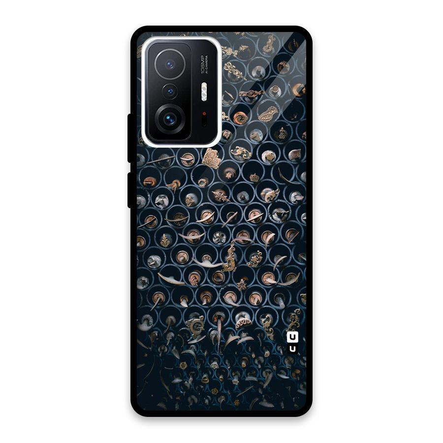 Ancient Wall Circles Glass Back Case for Xiaomi 11T Pro