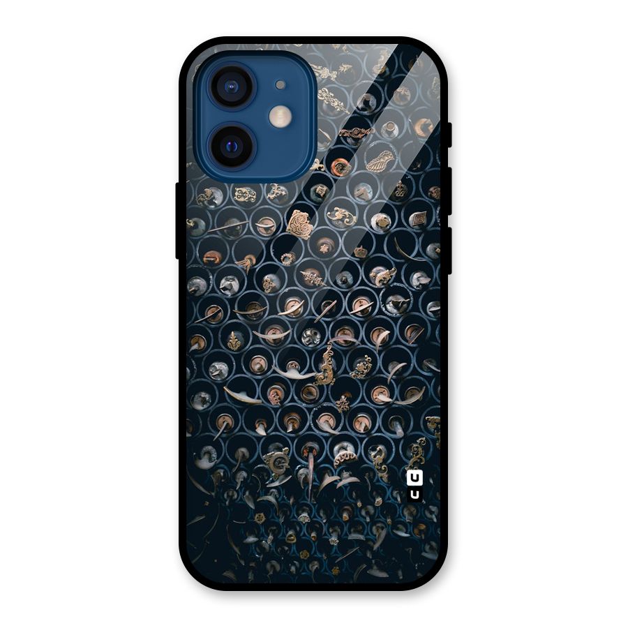 Ancient Wall Circles Glass Back Case for iPhone 12 Mini