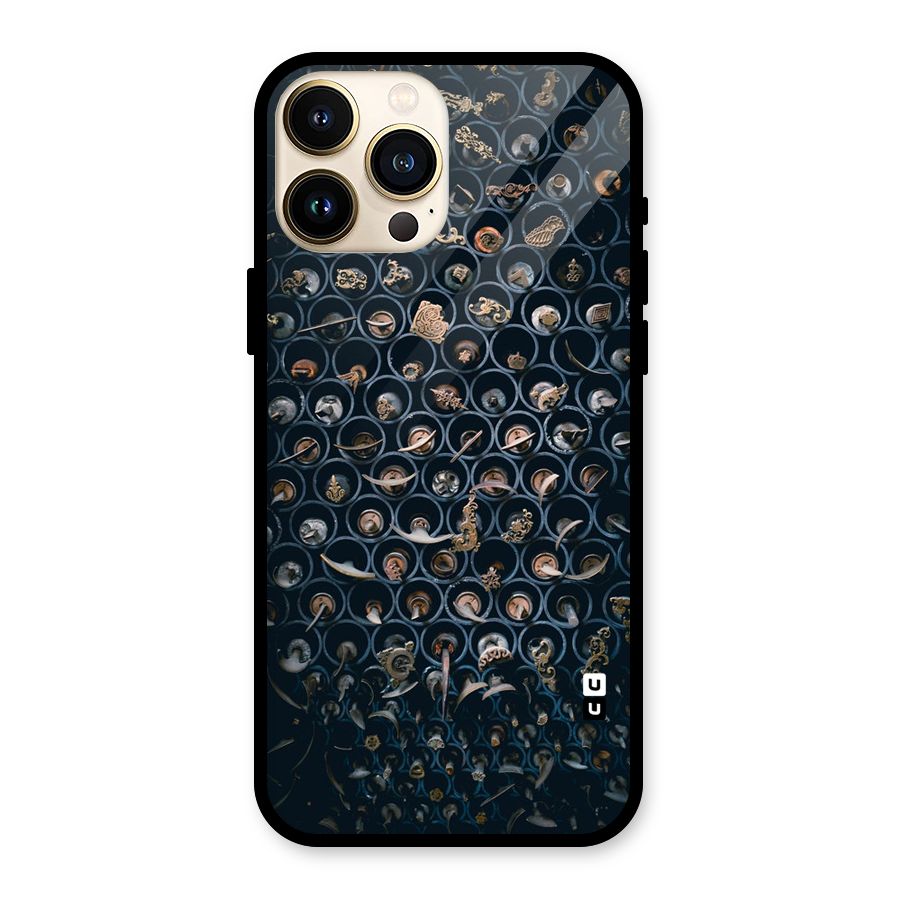 Ancient Wall Circles Glass Back Case for iPhone 13 Pro Max