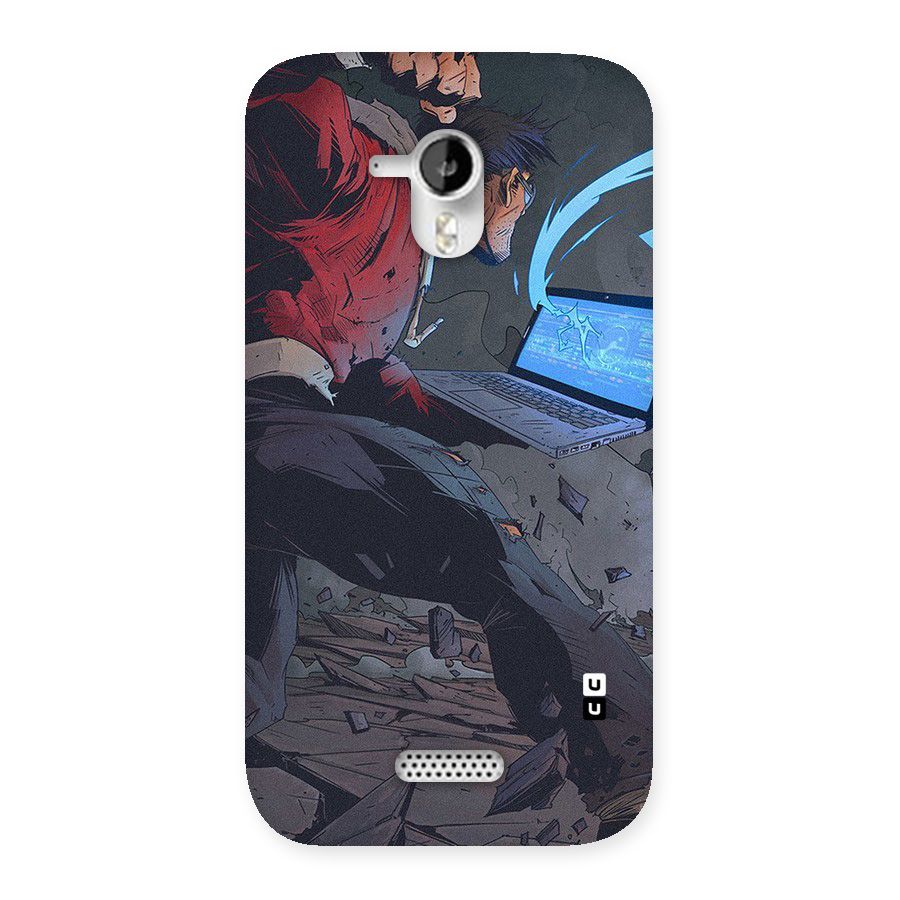 Angry Programmer Back Case for Micromax Canvas HD A116