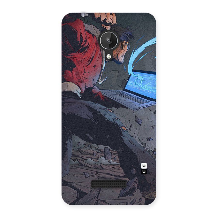 Angry Programmer Back Case for Micromax Canvas Spark Q380