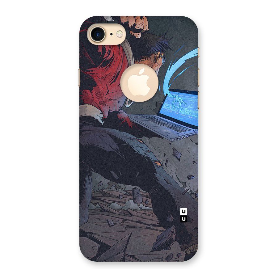 Angry Programmer Back Case for iPhone 7 Logo Cut