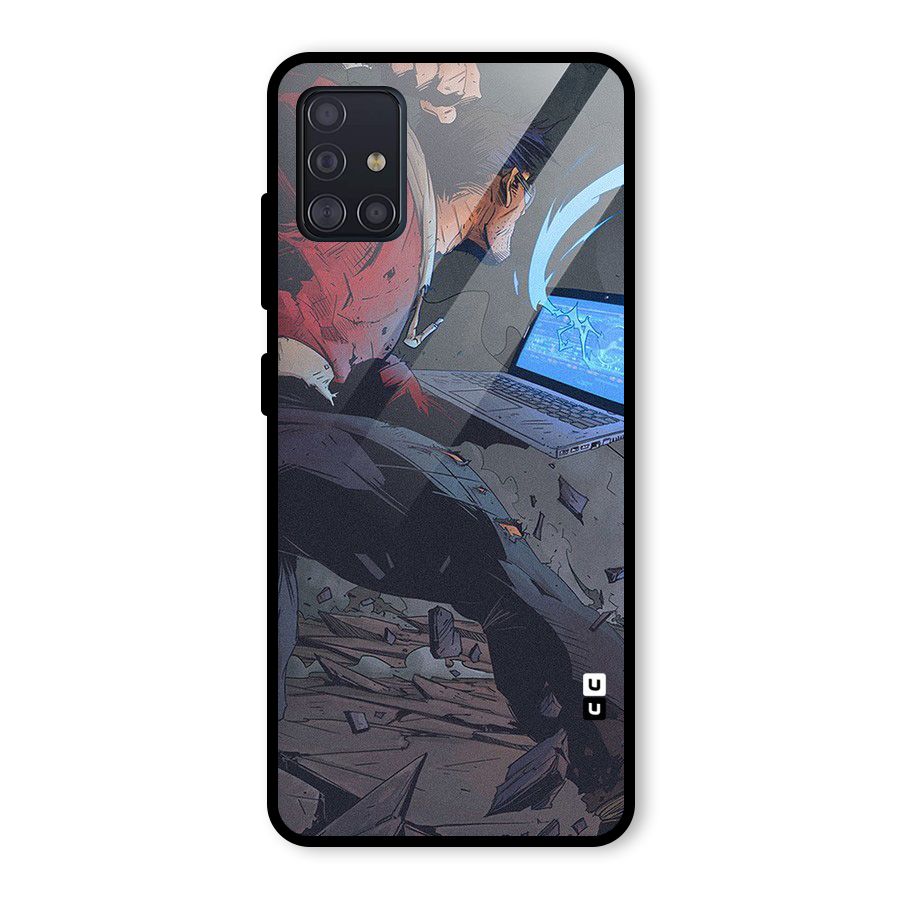 Angry Programmer Glass Back Case for Galaxy A51