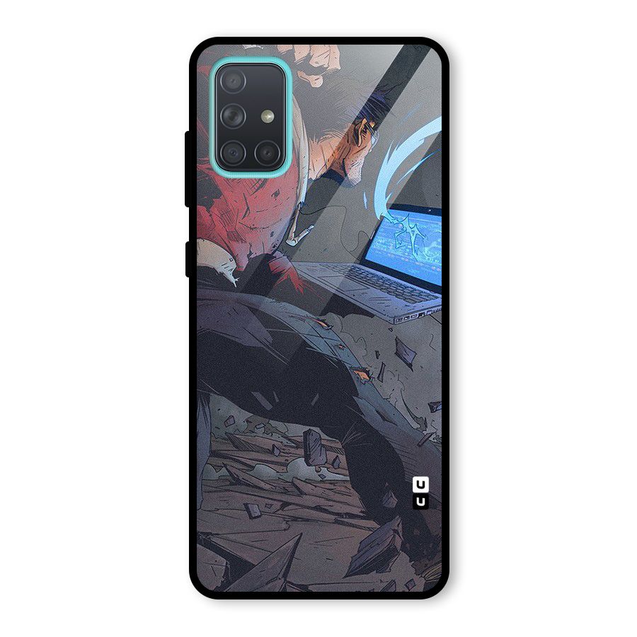 Angry Programmer Glass Back Case for Galaxy A71