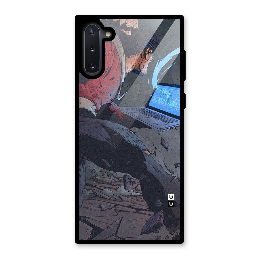 Angry Programmer Glass Back Case for Galaxy Note 10
