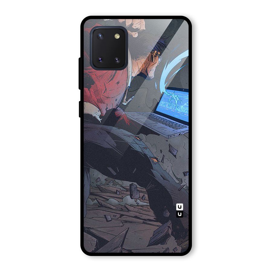 Angry Programmer Glass Back Case for Galaxy Note 10 Lite
