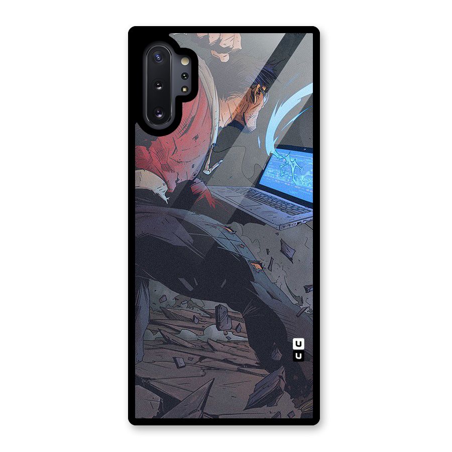 Angry Programmer Glass Back Case for Galaxy Note 10 Plus