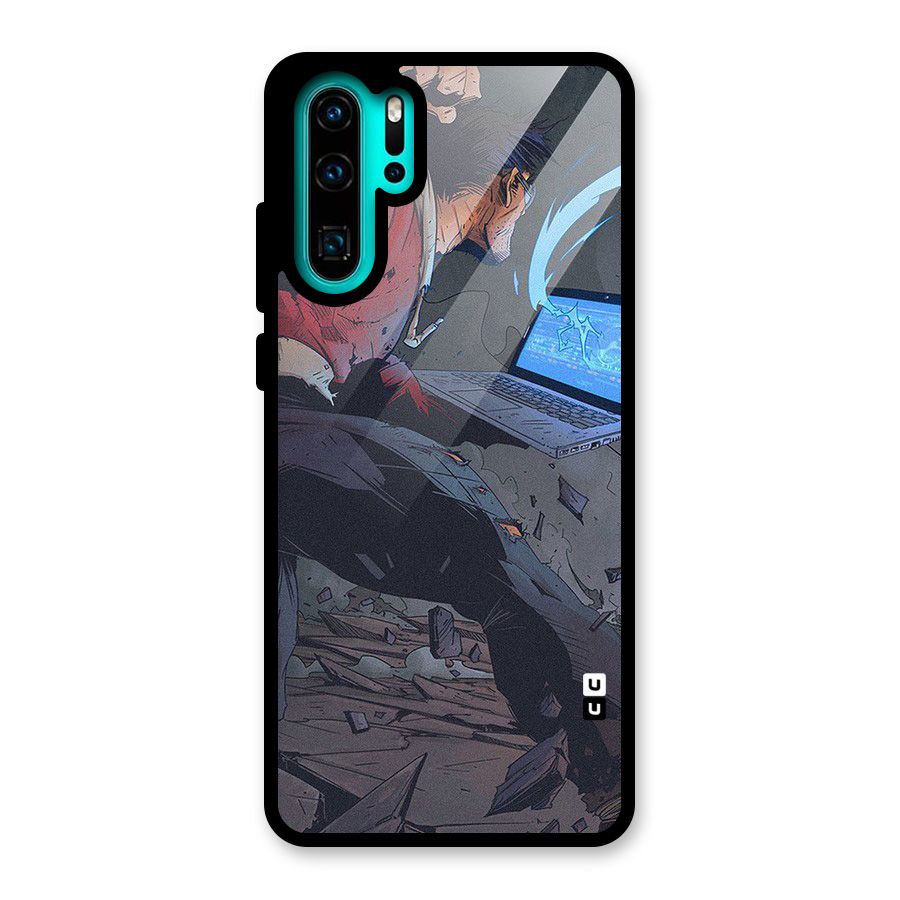 Angry Programmer Glass Back Case for Huawei P30 Pro