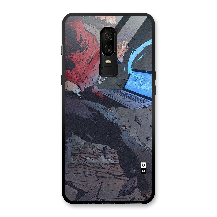 Angry Programmer Glass Back Case for OnePlus 6