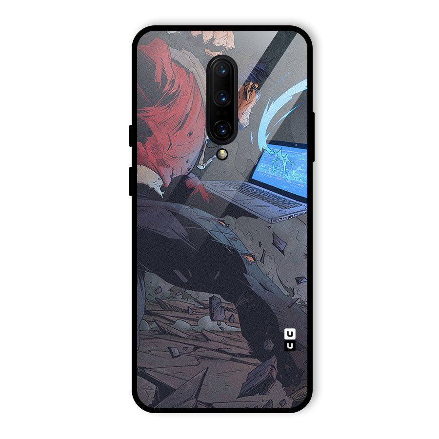 Angry Programmer Glass Back Case for OnePlus 7 Pro