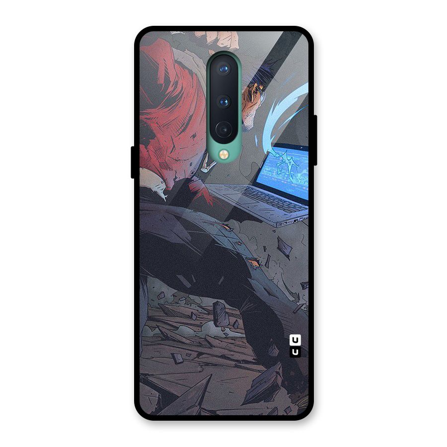 Angry Programmer Glass Back Case for OnePlus 8