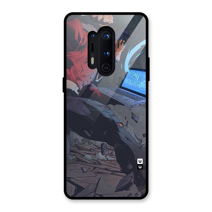 Angry Programmer Glass Back Case for OnePlus 8 Pro