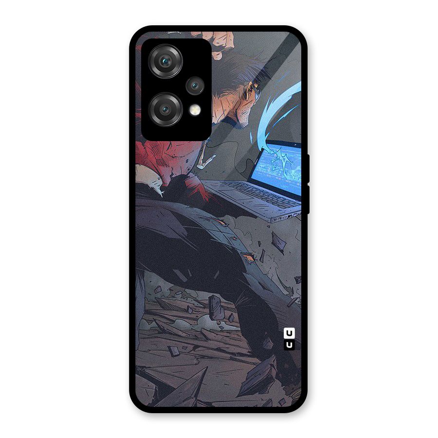 Angry Programmer Glass Back Case for OnePlus Nord CE 2 Lite 5G