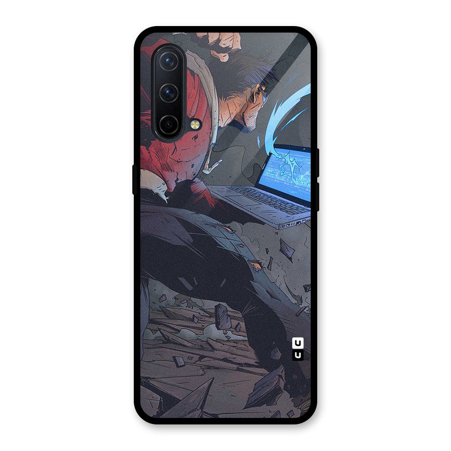 Angry Programmer Glass Back Case for OnePlus Nord CE 5G