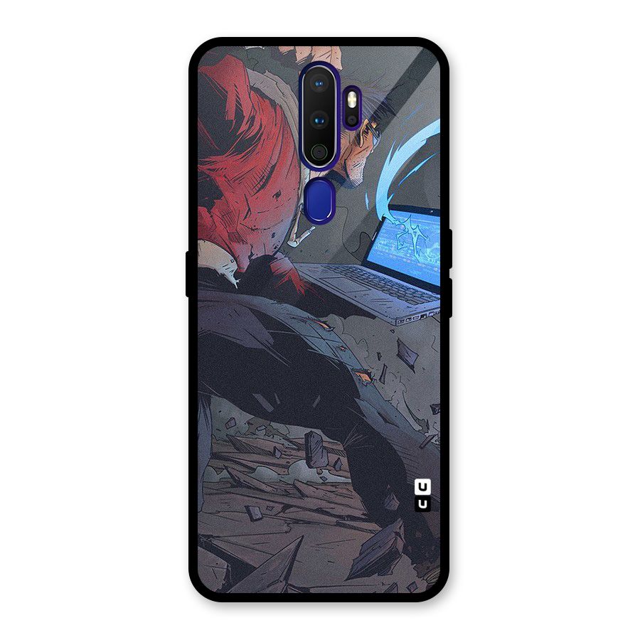 Angry Programmer Glass Back Case for Oppo A9 (2020)