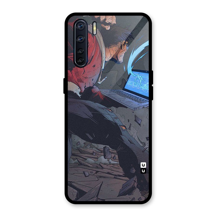 Angry Programmer Glass Back Case for Oppo F15