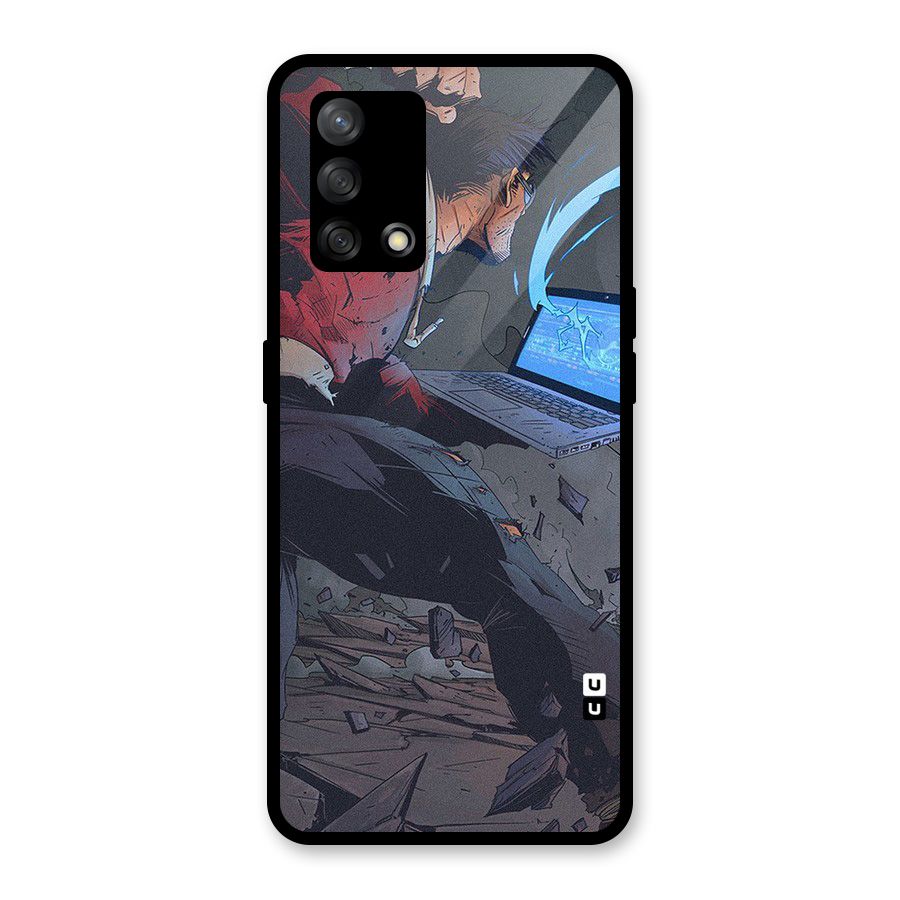 Angry Programmer Glass Back Case for Oppo F19