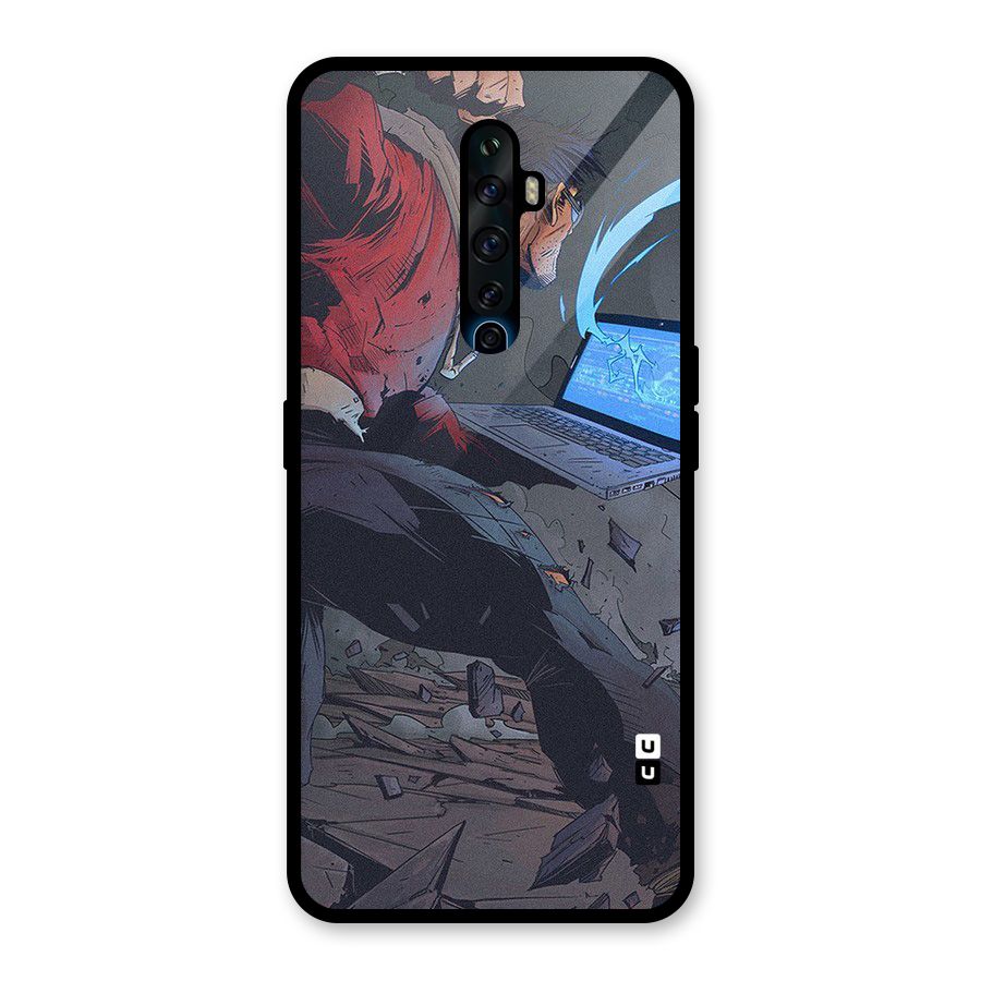Angry Programmer Glass Back Case for Oppo Reno2 Z