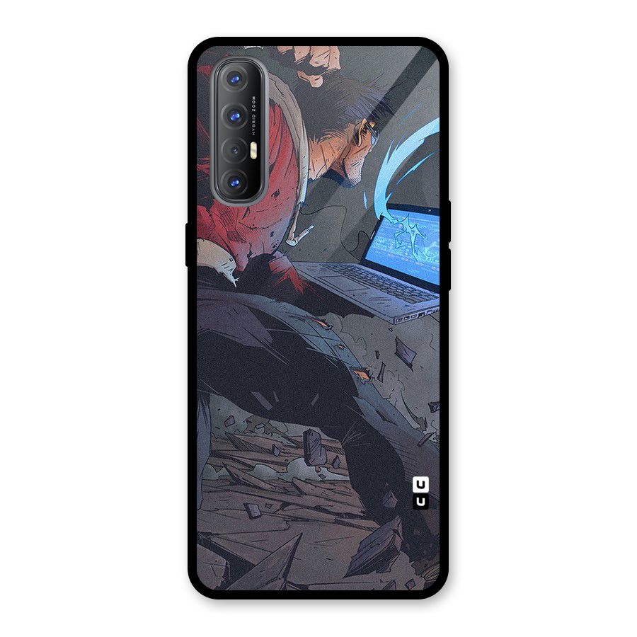 Angry Programmer Glass Back Case for Oppo Reno3 Pro