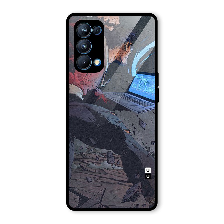 Angry Programmer Glass Back Case for Oppo Reno5 Pro 5G