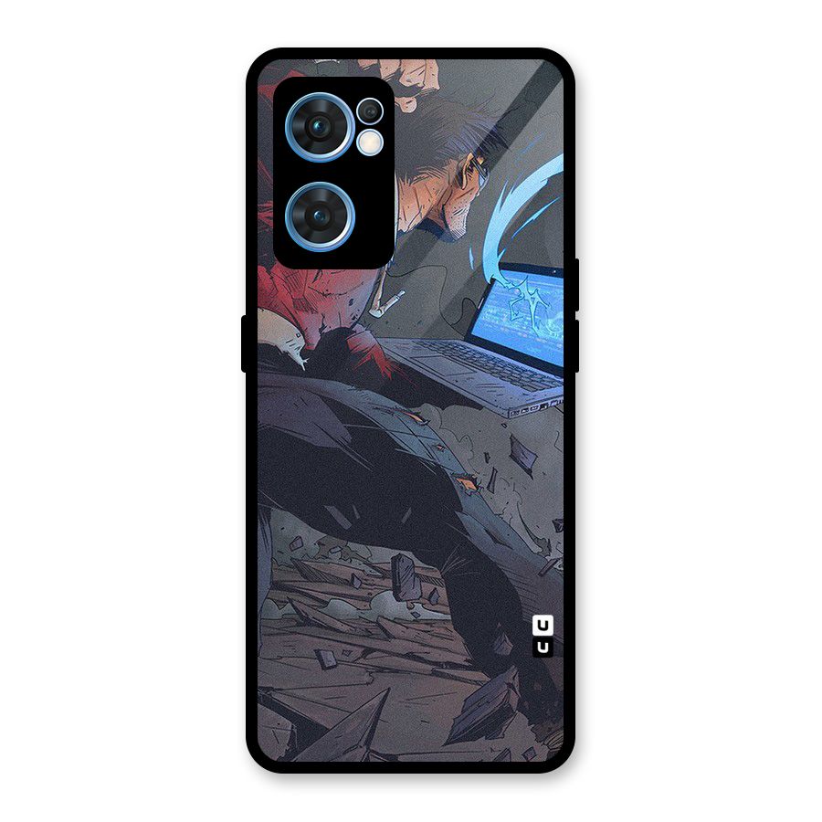 Angry Programmer Glass Back Case for Oppo Reno7 5G