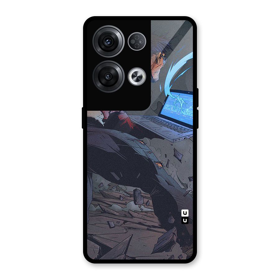 Angry Programmer Glass Back Case for Oppo Reno8 Pro 5G