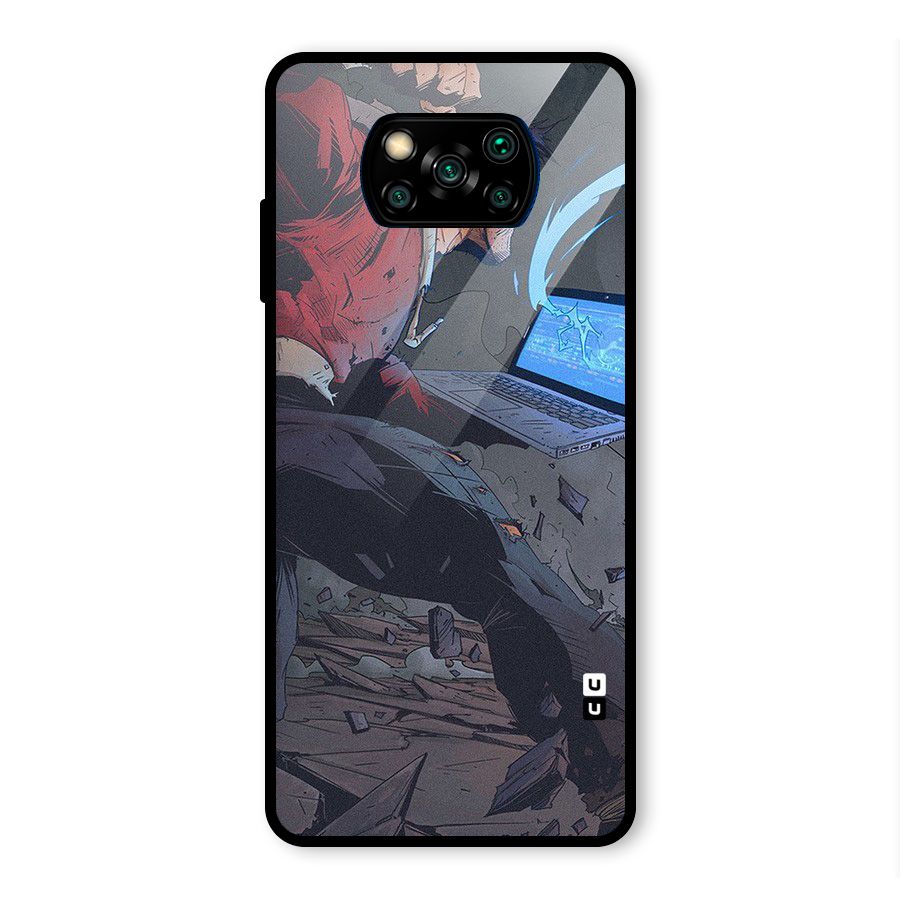 Angry Programmer Glass Back Case for Poco X3 Pro