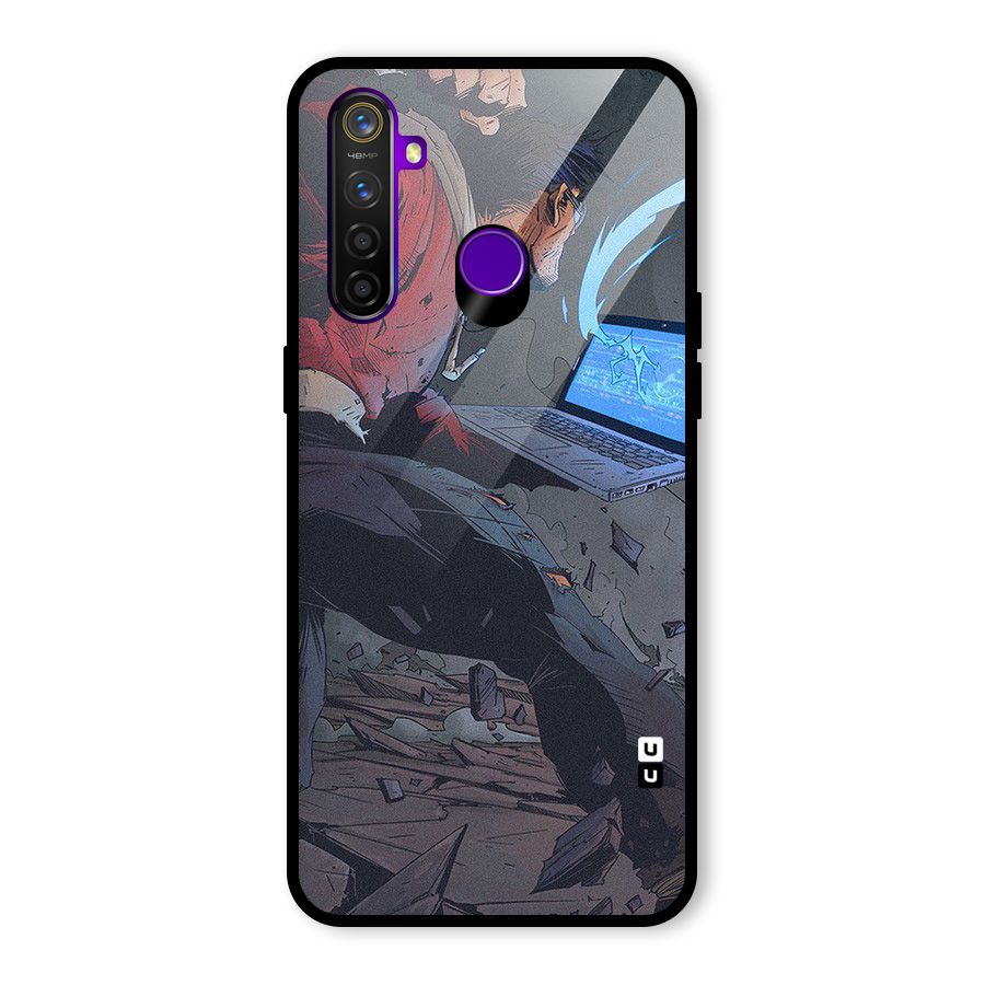 Angry Programmer Glass Back Case for Realme 5 Pro