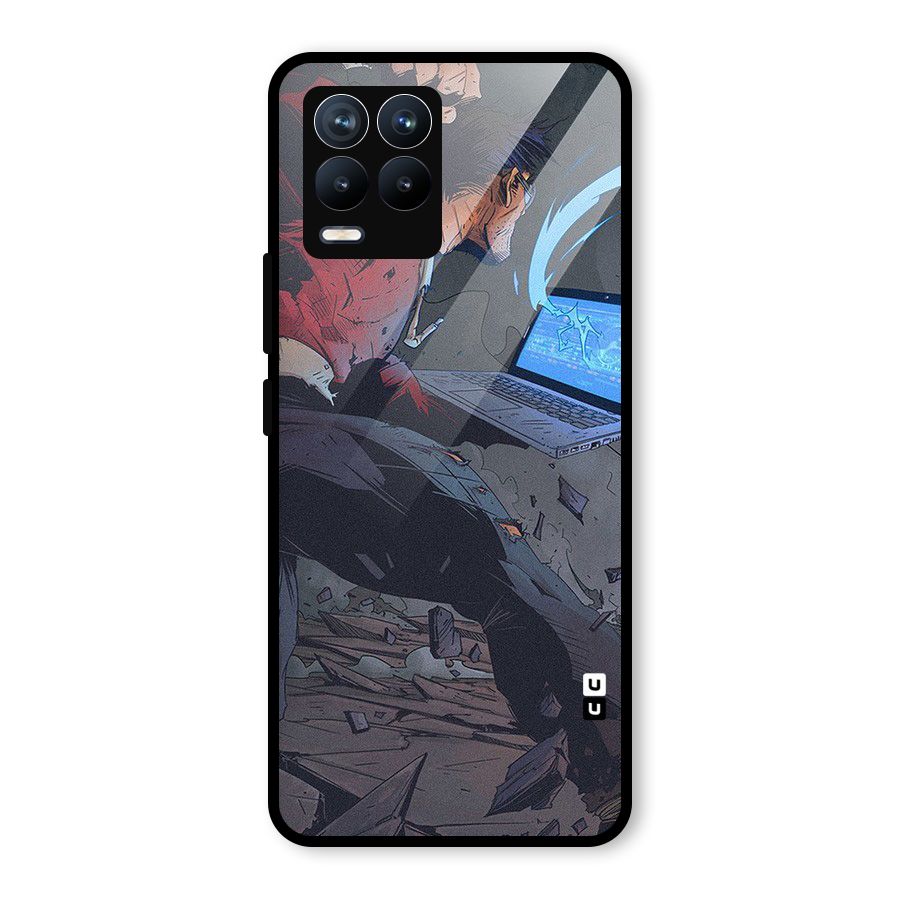Angry Programmer Glass Back Case for Realme 8