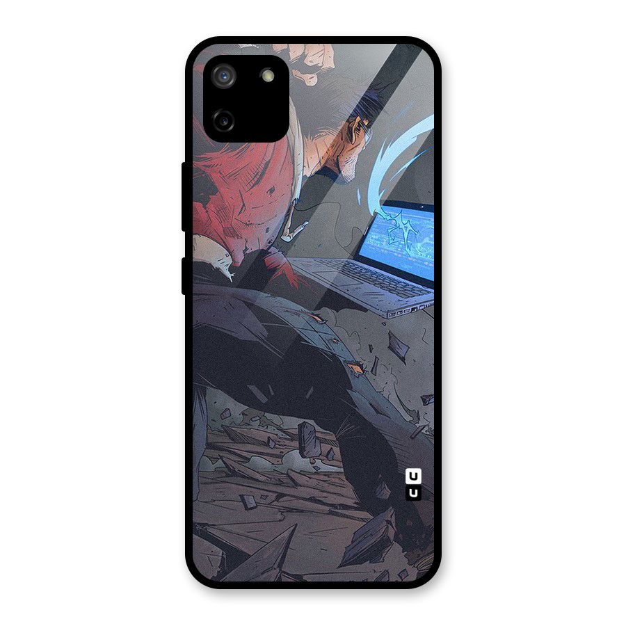 Angry Programmer Glass Back Case for Realme C11