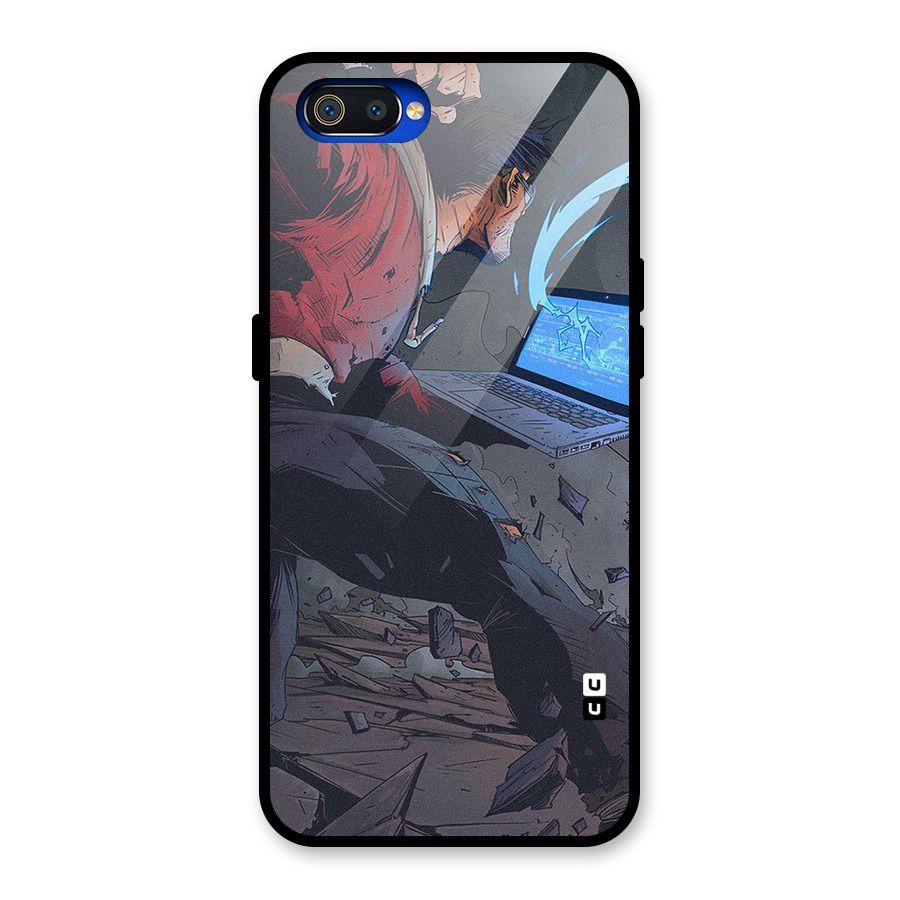 Angry Programmer Glass Back Case for Realme C2
