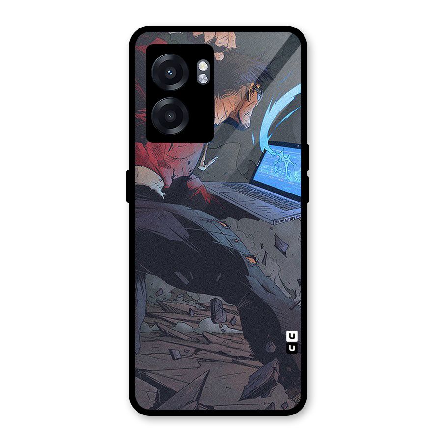 Angry Programmer Glass Back Case for Realme Narzo 50 5G