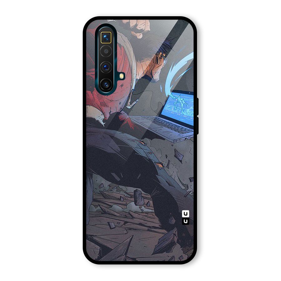 Angry Programmer Glass Back Case for Realme X3