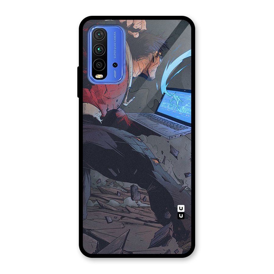 Angry Programmer Glass Back Case for Redmi 9 Power